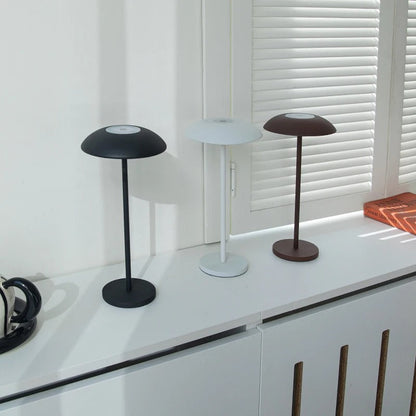 Lampe de chevet tactile rechargeable en métal