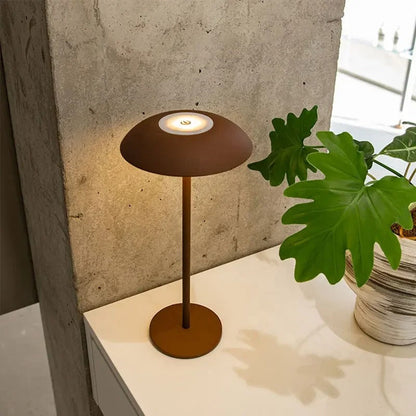 Lampe de chevet tactile rechargeable en métal