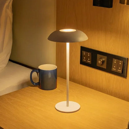 Lampe de chevet tactile rechargeable en métal