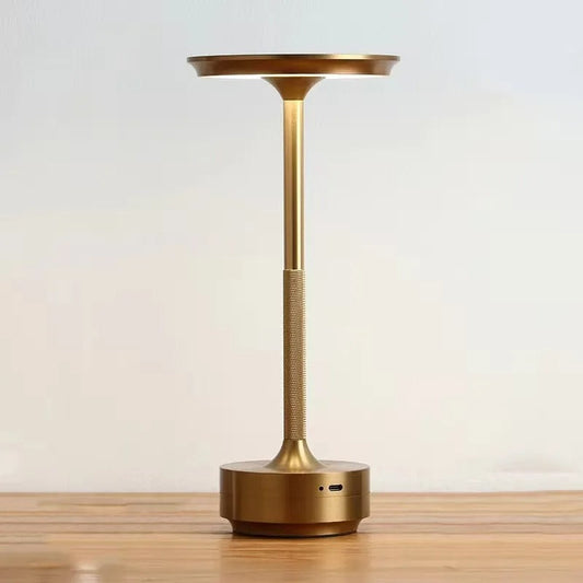 Lampe de chevet tactile sans fil en métal
