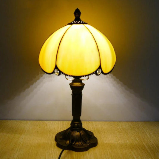 Lampe Tiffany Ambre – Artisanale et Chaleureuse
