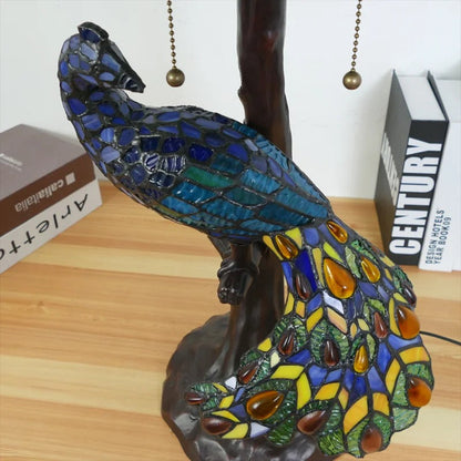 Lampe Tiffany Ancienne – Style Art Nouveau en Verre et Métal