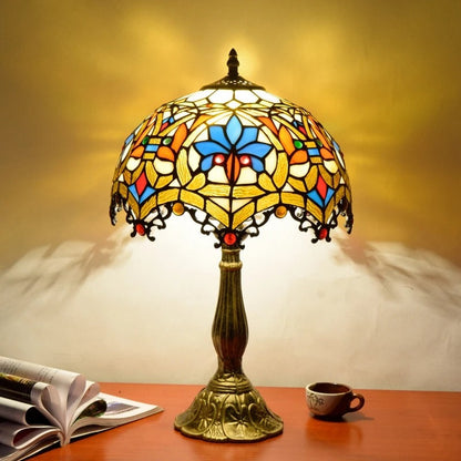 Lampe Tiffany Éclat – Vitrail Artisanal en Verre