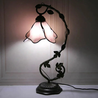 Lampe Tiffany en Verre Coloré – Style Art Déco