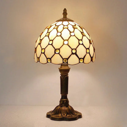 Lampe Tiffany Perle en Vitrail – Style Classique