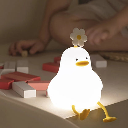 Veilleuse Canard Enfant en Silicone – Rechargeable USB