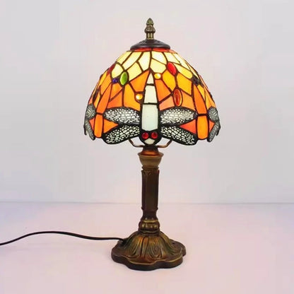 Lampe de Chevet Ancienne Style Tiffany – Verre et Métal