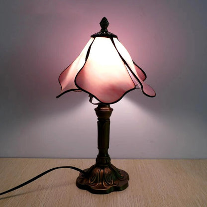 Lampe de Chevet Ancienne Style Tiffany – Verre et Métal