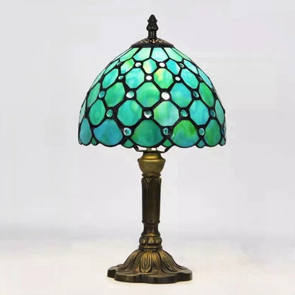 Lampe de Chevet Ancienne Style Tiffany – Verre et Métal