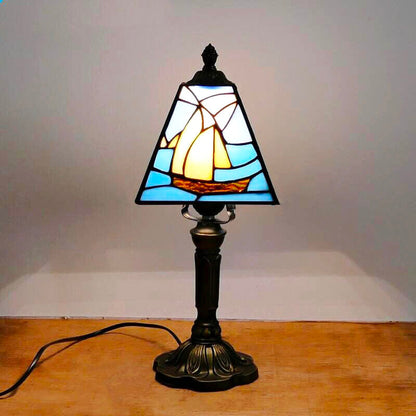 Lampe de Chevet Bleue Style Tiffany – Design Vintage