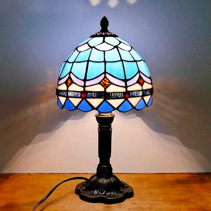 Lampe de Chevet Bleue Style Tiffany – Design Vintage