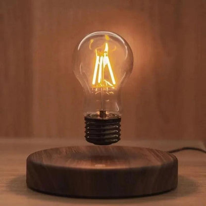 Lampe de Chevet à Lévitation Magnétique – Socle en Bois