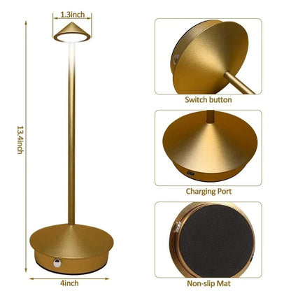 Lampe de Chevet Tactile Rechargeable Sans Fil