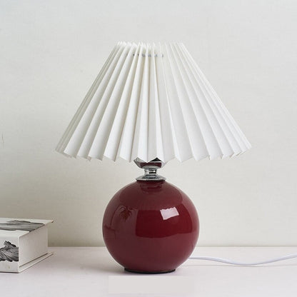 Lampe de Chevet Vintage en Céramique et Tissu