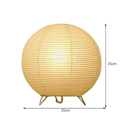Lampe Japonaise en Papier de Riz et Métal