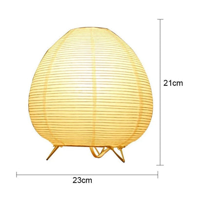 Lampe Japonaise en Papier de Riz et Métal