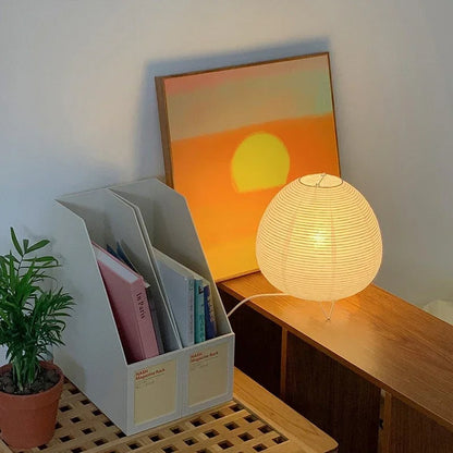 Lampe Japonaise en Papier de Riz et Métal