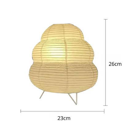 Lampe Japonaise en Papier de Riz et Métal