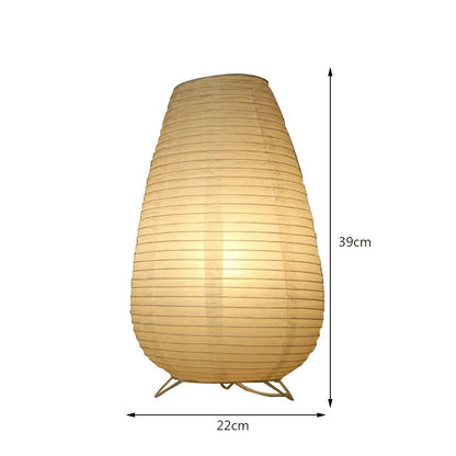 Lampe Japonaise en Papier de Riz et Métal