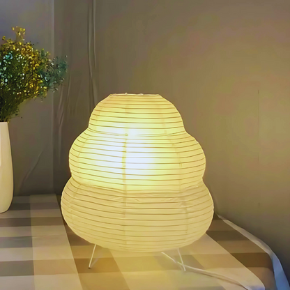 Lampe Japonaise en Papier de Riz et Métal