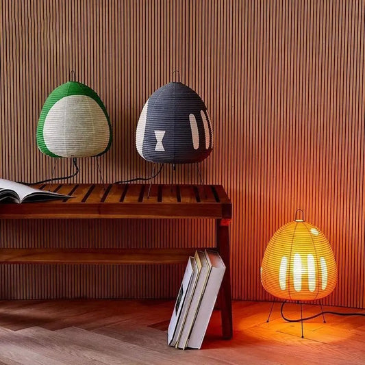Lampe Japonaise en Papier de Riz – Lumière Douce et Zen