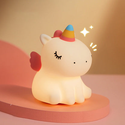 Veilleuse Licorne en Silicone – Lumière Douce pour Enfant