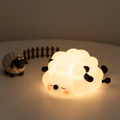 Veilleuse Mouton en Silicone – Lumière Douce pour Bébé