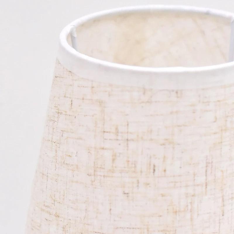 Petite Lampe de Chevet en Bambou et Tissu