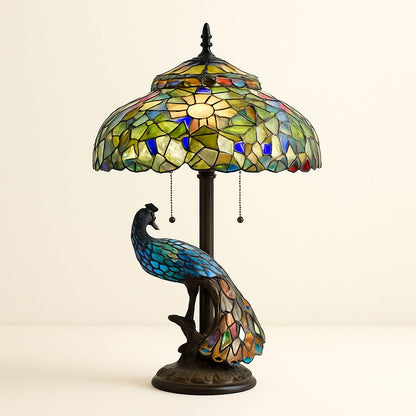 Lampe Tiffany Ancienne – Style Art Nouveau en Verre et Métal