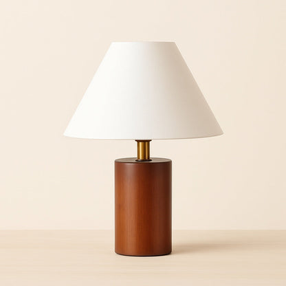 Lampe de Chevet Bois et Blanc – Design Naturel et Épuré