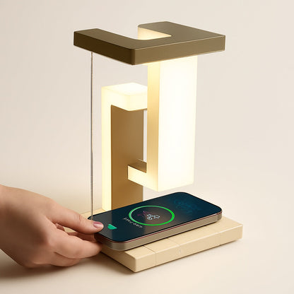 Lampe de chevet avec chargeur à induction intégré