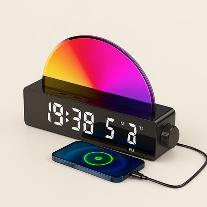 Réveil Simulateur d'Aube – Lampe de Chevet Multifonction
