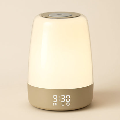 Lampe de chevet avec réveil et simulation lever de soleil