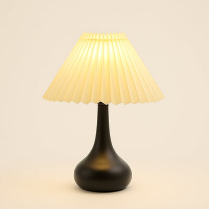 Lampe de Chevet Design à Abat-Jour Plissé