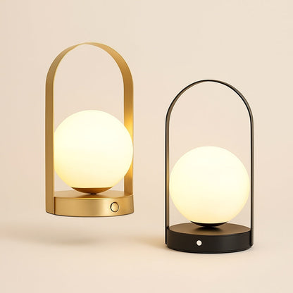 Lampe de Chevet Métal Rechargeable Sans Fil