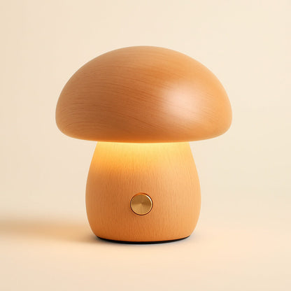 Lampe Champignon en Bois pour Chambre Enfant