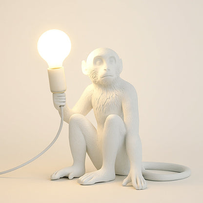 Lampe Singe en Résine – Déco Originale et Lumineuse