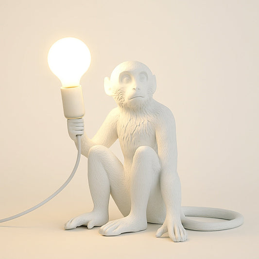 Lampe Singe en Résine – Déco Originale et Lumineuse