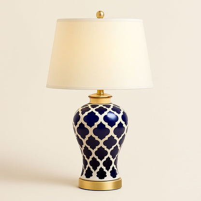 Lampe de chevet céramique dorée – Style raffiné