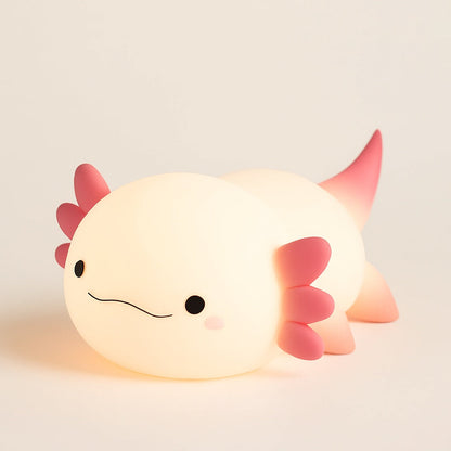 Veilleuse Axolotl en Silicone – Lumière Douce pour Enfant