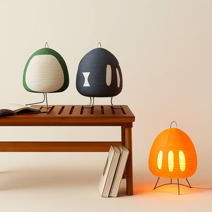 Lampe Japonaise en Papier de Riz – Lumière Douce et Zen
