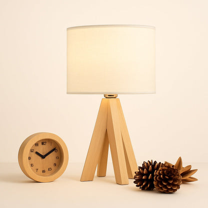 Lampe de Chevet en Bambou et Tissu – Style Naturel