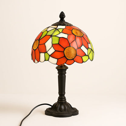 Lampe de Chevet Ancienne Style Tiffany – Verre et Métal