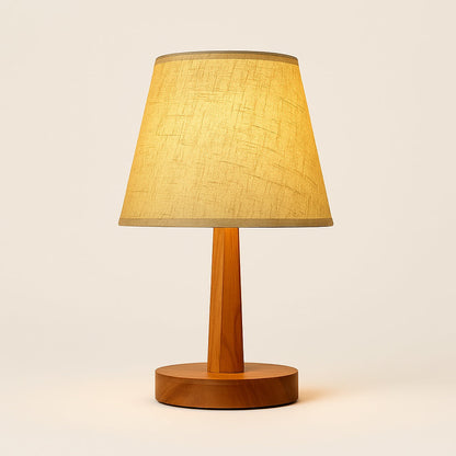 Lampe de chevet en bambou et tissu – Style naturel