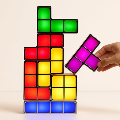 Veilleuse Tangram à Empiler – 7 Blocs LED Lumineux
