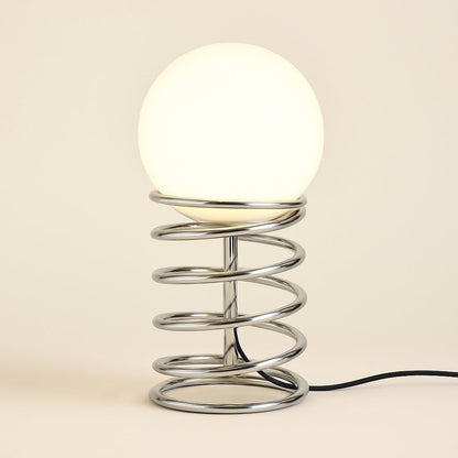 Lampe de Chevet Boule Design en Métal et Verre