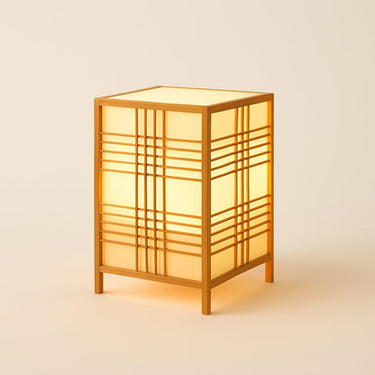 Lampe de chevet en bambou et bois – Style naturel