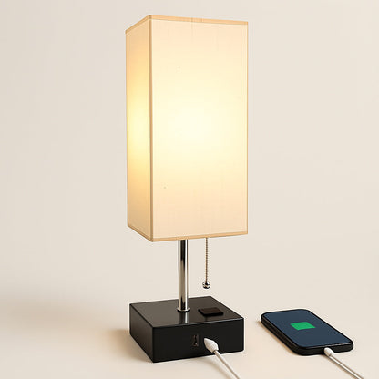 Lampe de chevet avec ports USB-A et USB-C intégrés