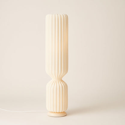 Lampadaire Design Tissu Plissé – Éclairage Sculptural