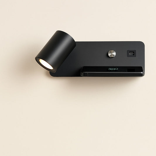 Applique Liseuse Murale avec Chargeur USB et Induction